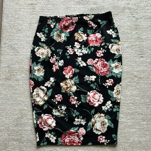 SHEIN Floral Pencil Skirt